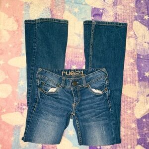Rue21 low rise flare Women's Blue Jeans